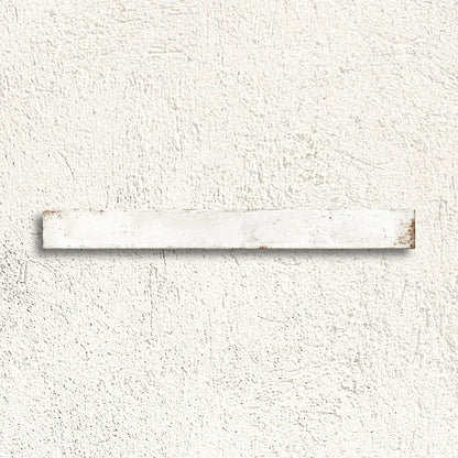 Genesi White Brillo 4.8 x 45cm white gloss glazed porcelain brick tile face