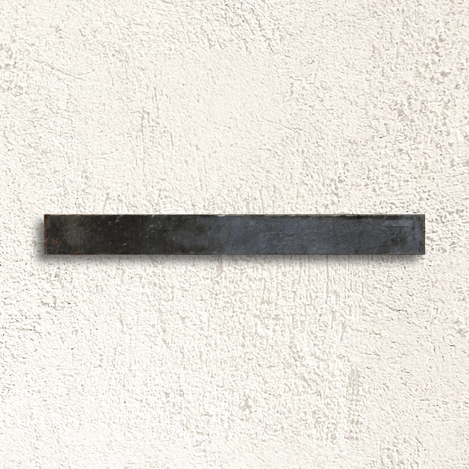 Genesi Anthracite Brillo 4.8 x 45cm dark charcoal grey gloss glazed porcelain brick tile face