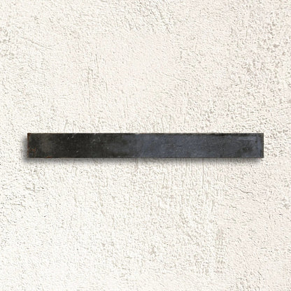 Genesi Anthracite Brillo 4.8 x 45cm dark charcoal grey gloss glazed porcelain brick tile face