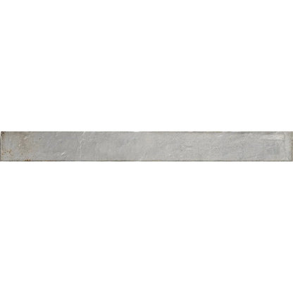 Genesi Pearl Brillo 4.8 x 45cm pearl grey gloss glazed porcelain brick tile face