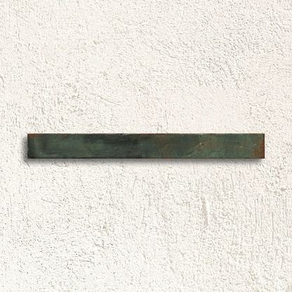 Genesi Green Brillo 4.8 x 45cm green gloss glazed porcelain brick tile face
