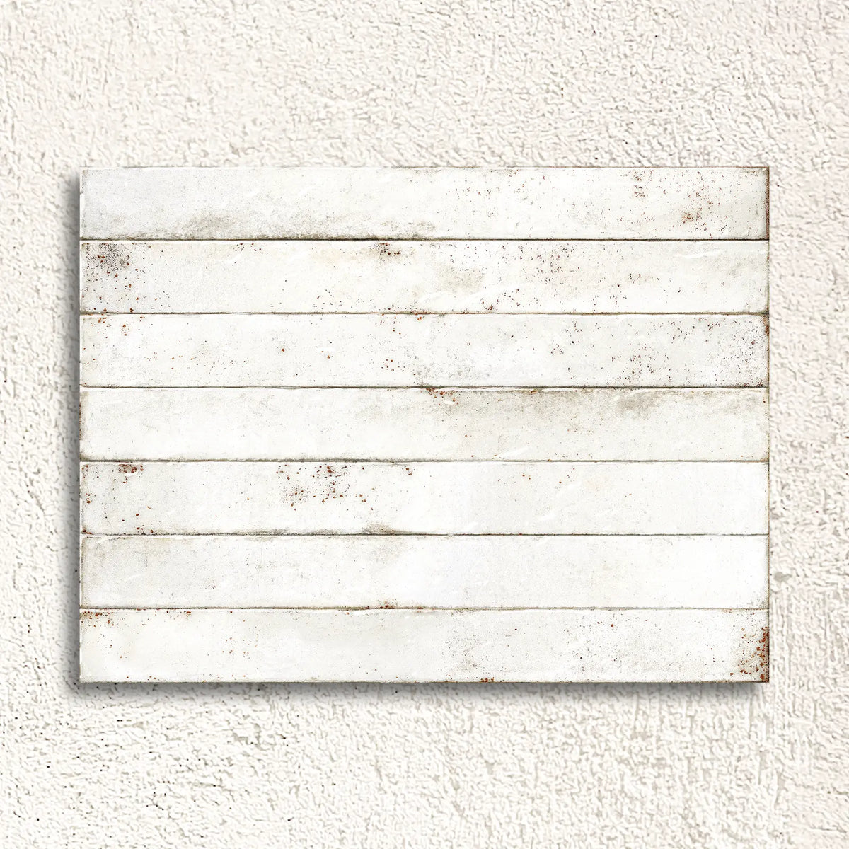 Genesi White Brillo 4.8 x 45cm white gloss glazed porcelain brick tile face