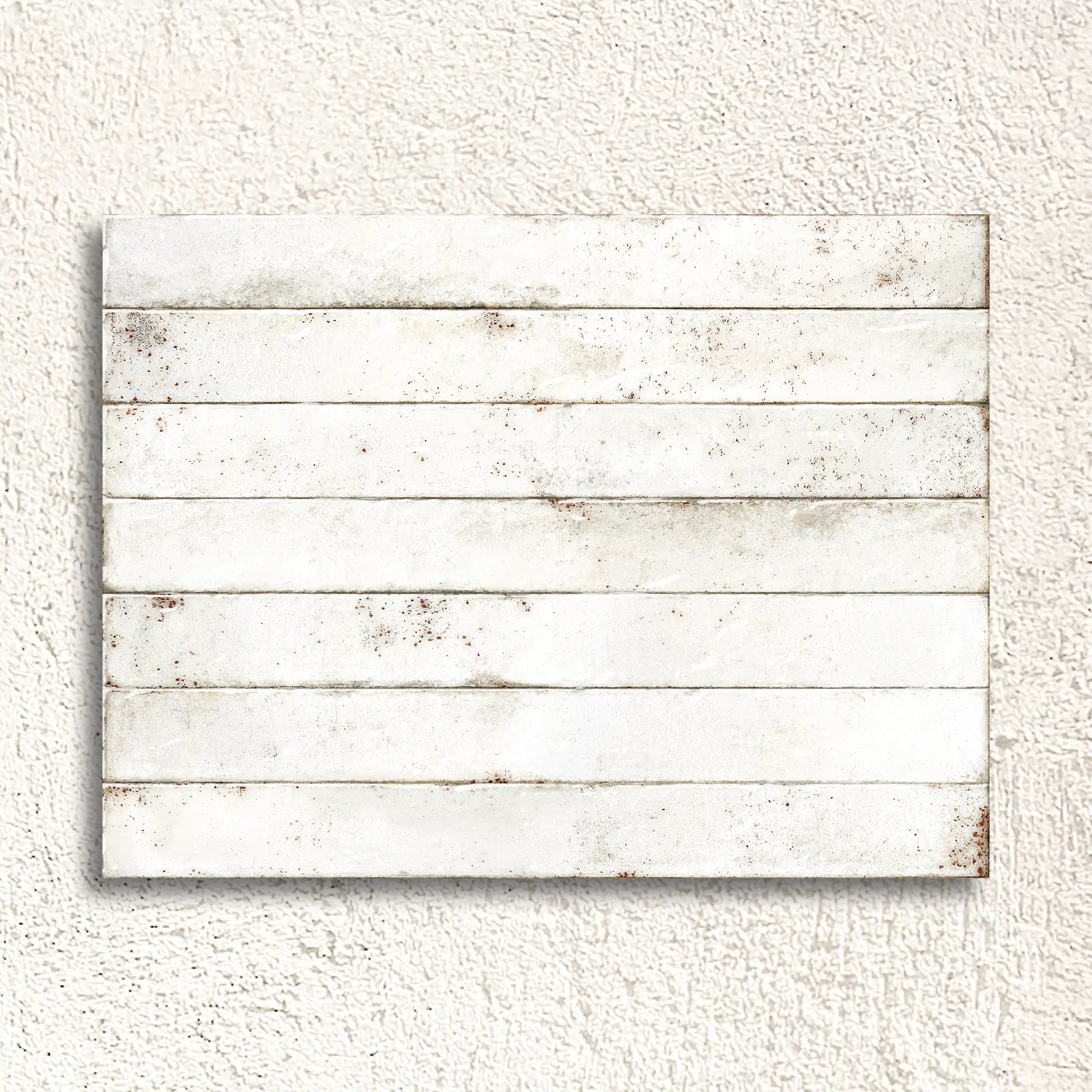 Genesi White Brillo 4.8 x 45cm white gloss glazed porcelain brick tile face