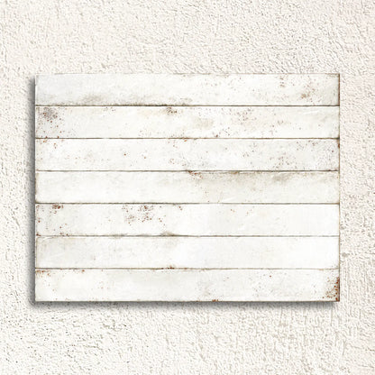 Genesi White Brillo 4.8 x 45cm white gloss glazed porcelain brick tile face
