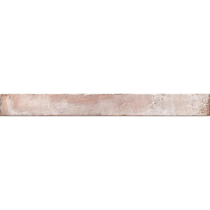 Genesi Pink Brillo 4.8 x 45cm pink gloss glazed porcelain brick tile face