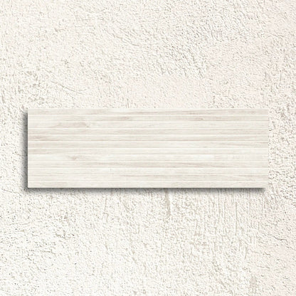 Hannover Wood Dorian White 33 x 100cm Ceramic Tile - thumbnail 2