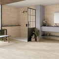 Hannover Wood Dorian Honey 33 x 100cm ceramic wood effect tile room setting