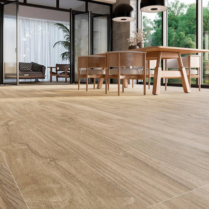 Hannover Wood Honey 20 x 120cm Porcelain Tile - thumbnail 2