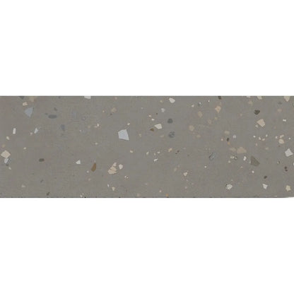 Happy Joy Grey 33 x 100cm ceramic terrazzo tile face