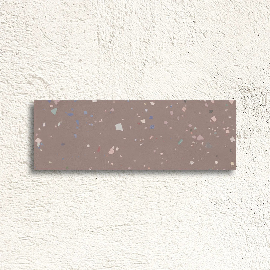 Happy Joy Rose 33 x 100cm ceramic terrazzo tile face