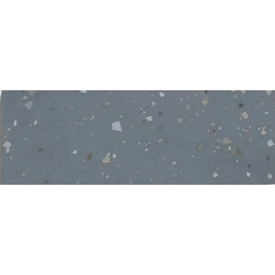Happy Joy Blue 33 x 100cm ceramic terrazzo tile face