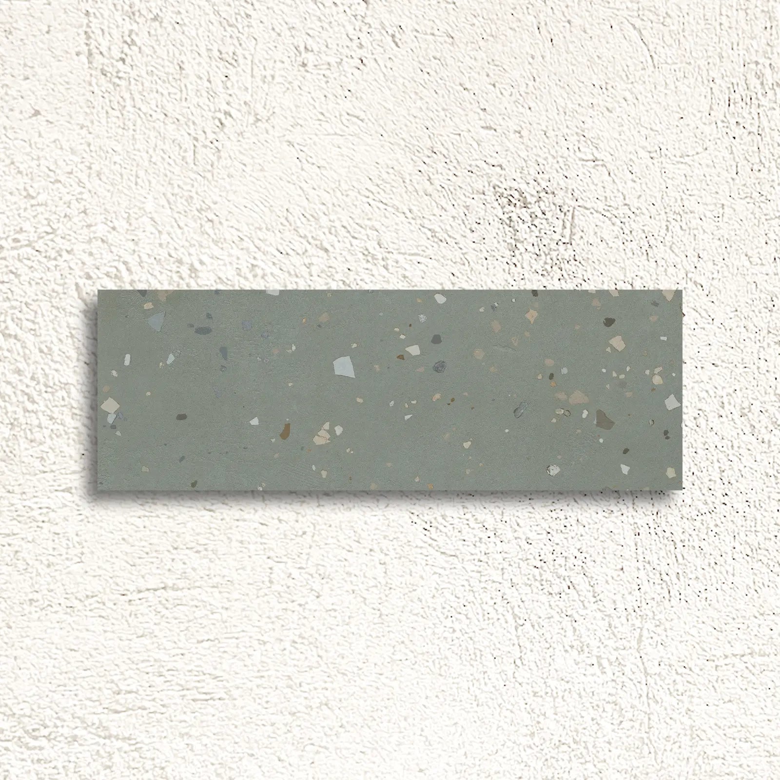 Happy Joy Mint 33 x 100cm ceramic terrazzo tile face