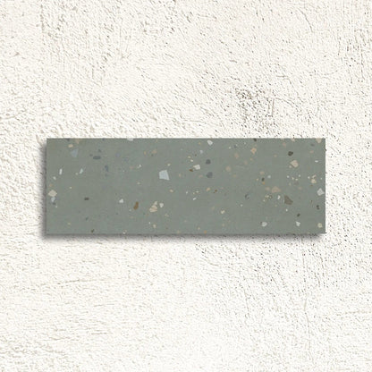 Happy Joy Mint 33 x 100cm ceramic terrazzo tile face