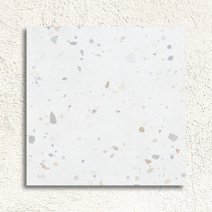 Happy Joy White 60 x 60cm porcelain terrazzo tile face