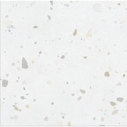 Happy Joy White 60 x 60cm porcelain terrazzo tile face