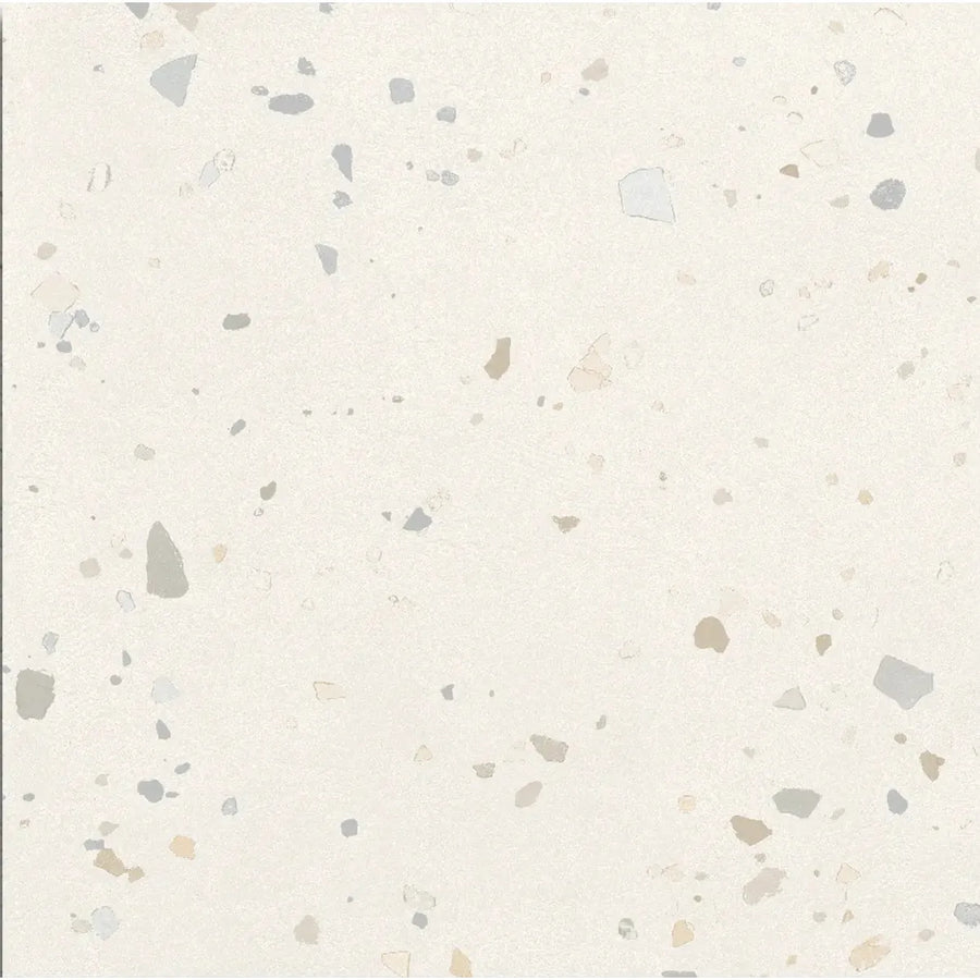 Happy Joy Ivory 60 x 60cm porcelain terrazzo tile face