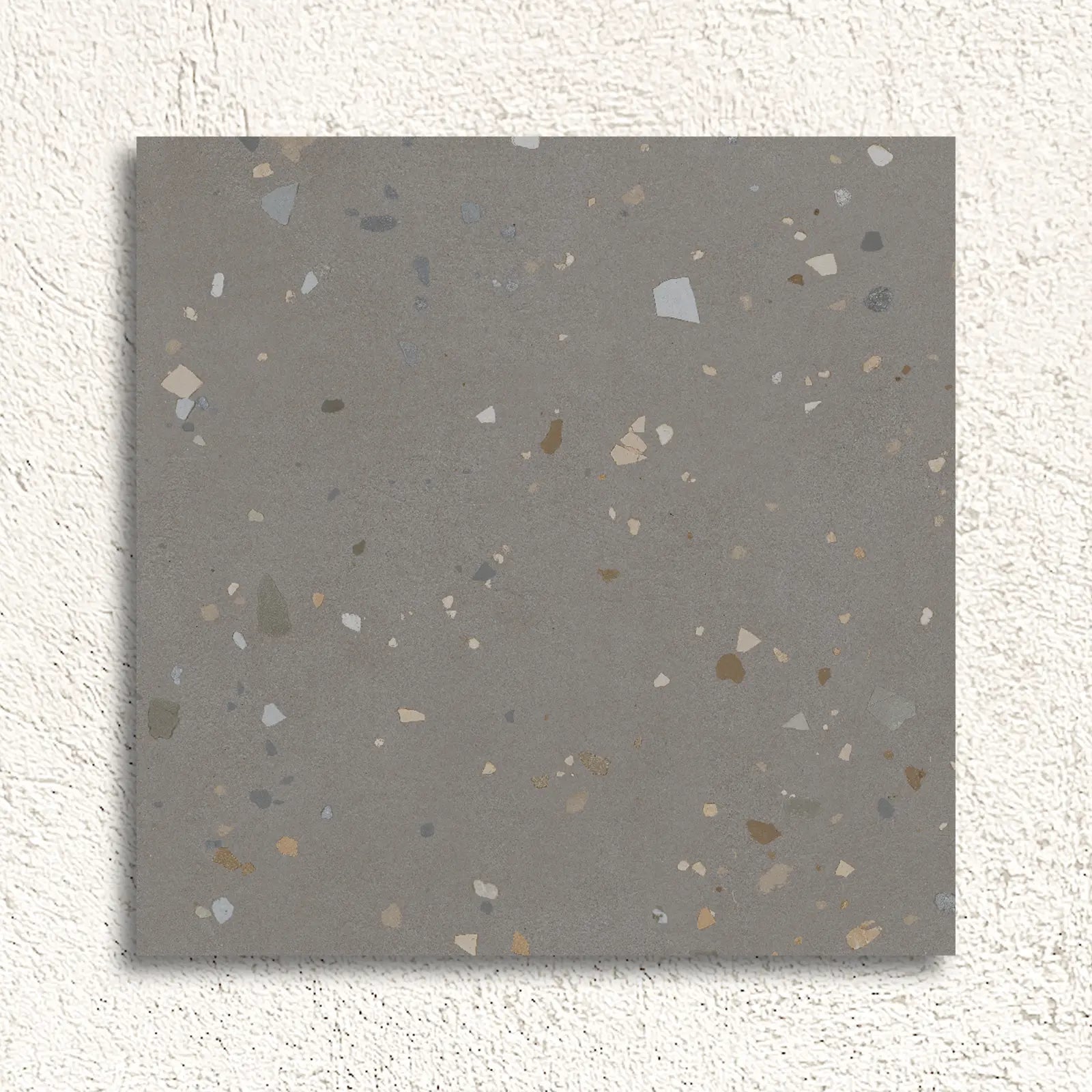 Happy Joy Grey 60 x 60cm porcelain terrazzo tile face