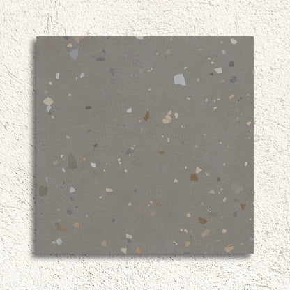 Happy Joy Grey 60 x 60cm porcelain terrazzo tile face