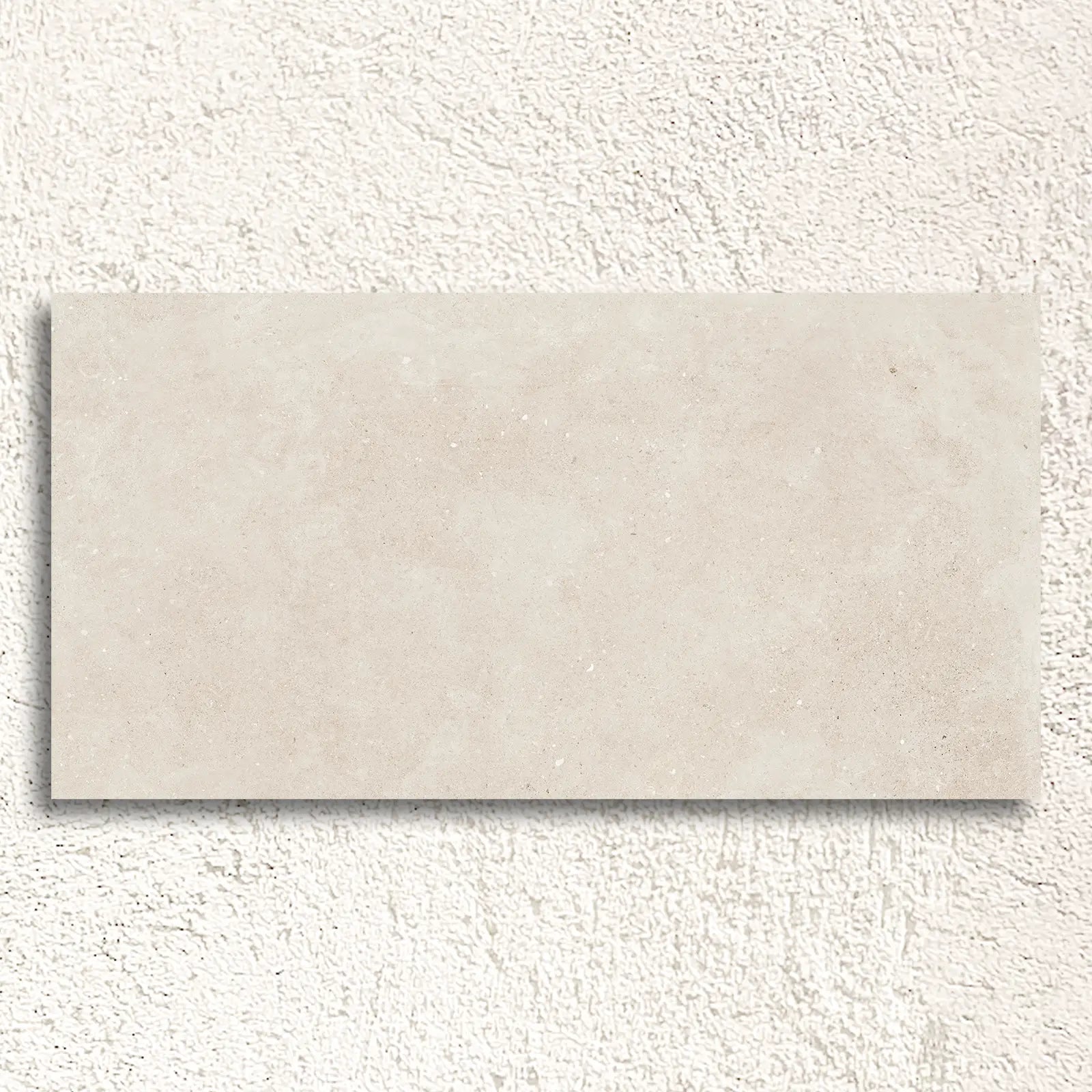 Mixtone White 60 x 120cm porcelain stone effect tile face