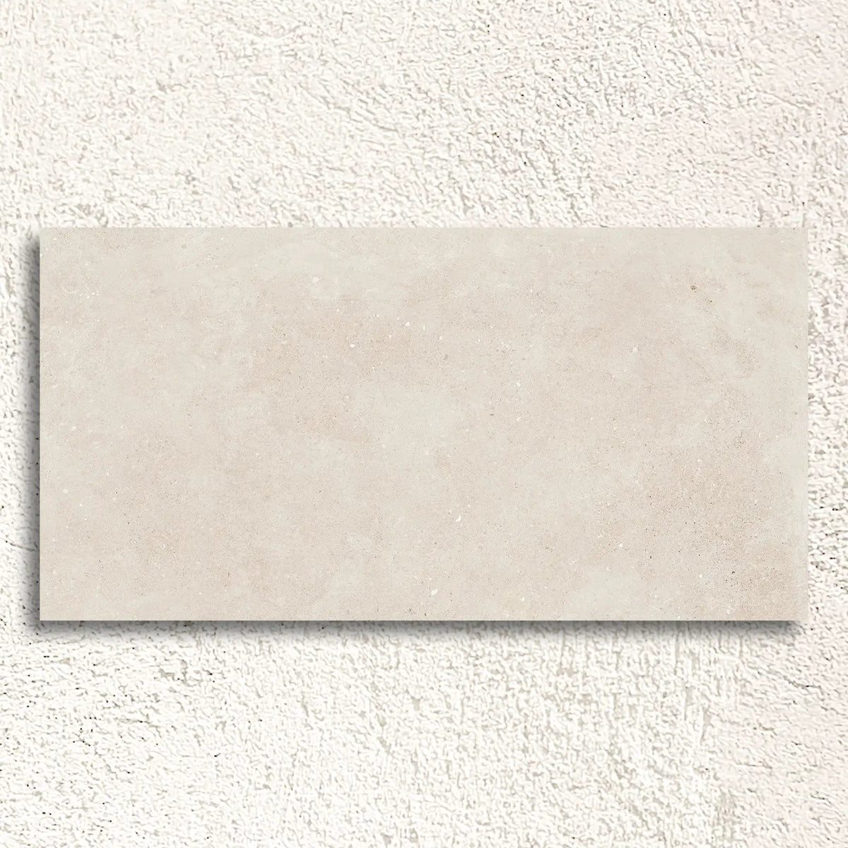 Mixtone White 60 x 120cm porcelain stone effect tile face