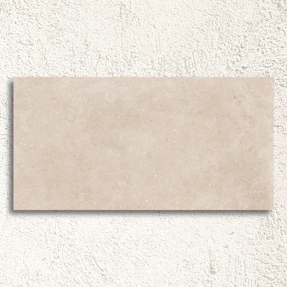 Mixtone Cream 60 x 120cm porcelain stone effect tile face