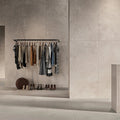 Mixtone Grey 60 x 120cm porcelain stone effect tile room setting