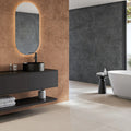 Mixtone Rosso Décor 60 x 120cm porcelain stone effect tile room setting