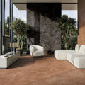 Mixtone Rosso 60 x 120cm porcelain stone effect tile room setting