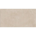 Mixtone Cream Décor 60 x 120cm porcelain stone effect fluted tile face