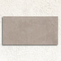 Mixtone Grey Décor 60 x 120cm porcelain stone effect fluted tile face