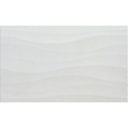 Blaze Ondas Perla 33.5 x 55cm pearl grey wave relief matt ceramic tile face