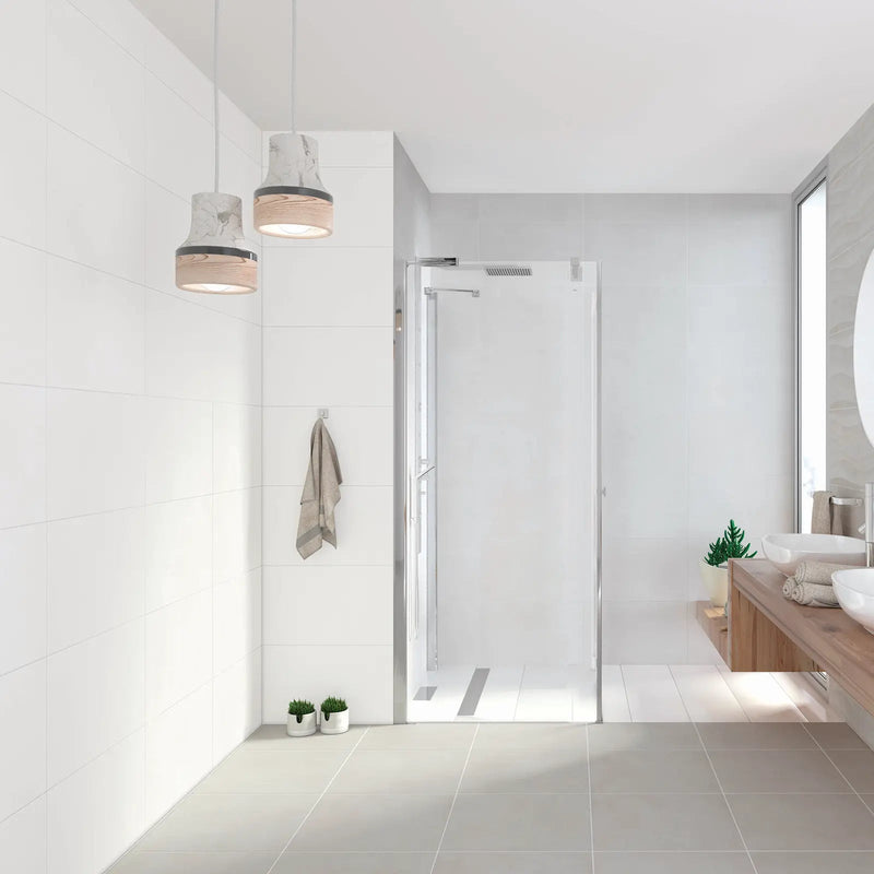 Blaze Tortora 45 x 45cm taupe matt ceramic floor tile room setting