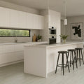 Aire Ceniza 20x120cm smoked grey wood effect porcelain plank flooring in a room setting