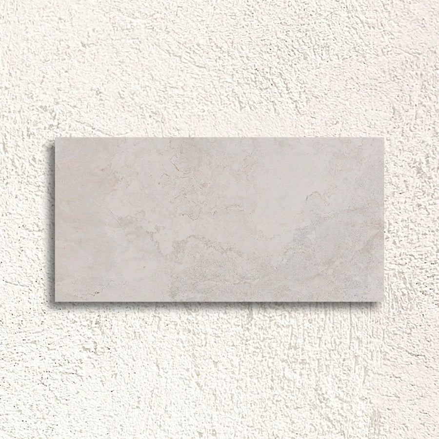 Erding Pearl 45 x 90cm porcelain stone effect tile face