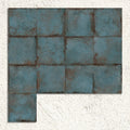 Alloy Azzurro Matt 60x60cm blue metal effect porcelain tiles shown as a large surface