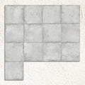 Alloy Pearl Matt 60x60cm pale metal effect porcelain tiles shown as a large surface
