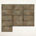 Alloy Copper Semi Polished 60x120cm metal effect porcelain tiles shown as a large surface