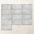 Alloy Pearl Semi Polished 60x120cm pale metal effect porcelain tiles shown as a large surface