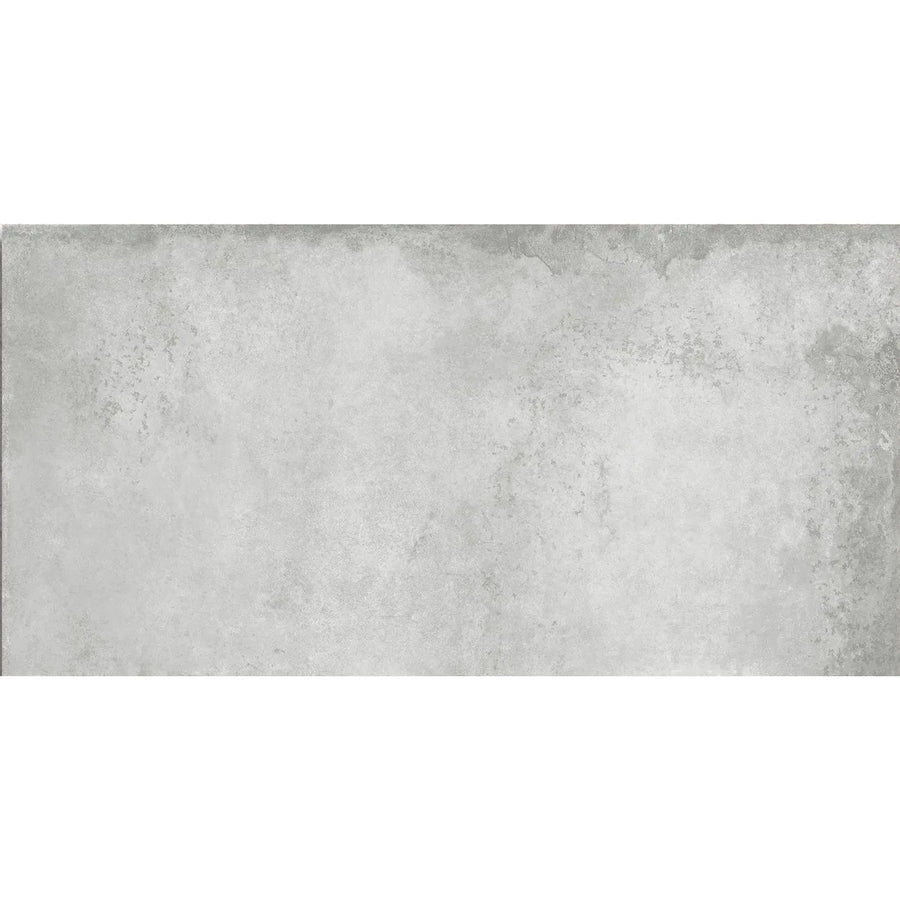 Alloy Pearl Semi Polished 60x120cm pale metal effect porcelain tile face detail