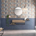 Eleganza Guido Decor 33.3 x 100cm glazed ceramic matt patterned tile room setting