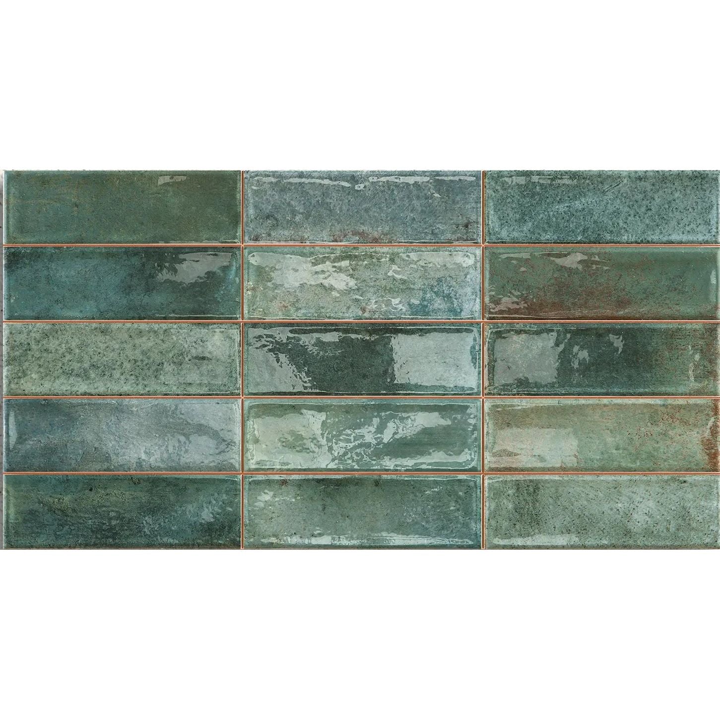 ArtSquare Aqua 31.6 x 60cm ceramic gloss metro tile face