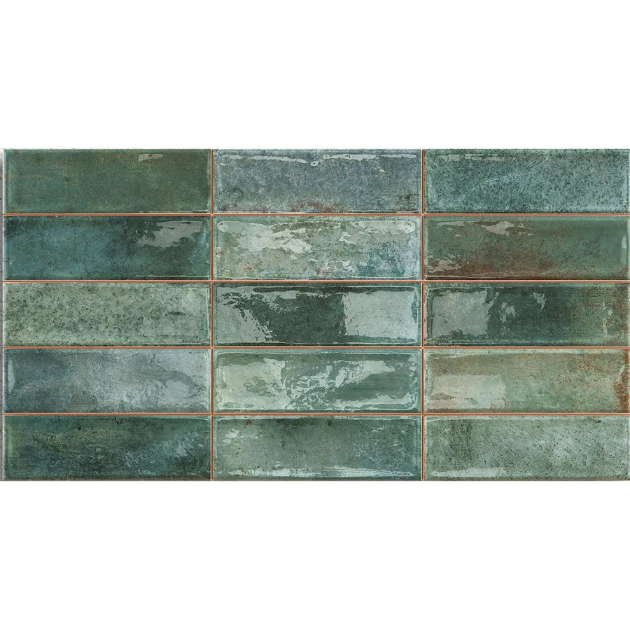 ArtSquare Aqua 31.6 x 60cm ceramic gloss metro tile face