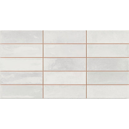 ArtSquare Bianco 31.6 x 60cm ceramic gloss metro tile face
