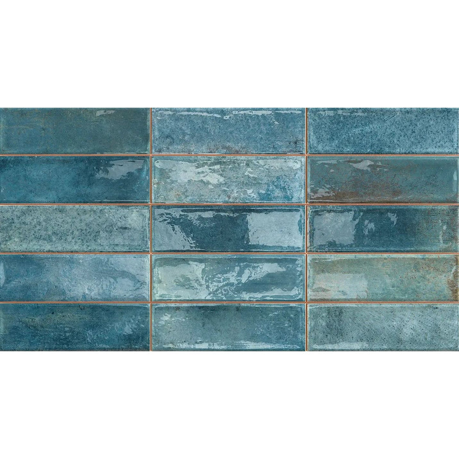 ArtSquare Blu 31.6 x 60cm ceramic gloss metro tile face