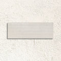 Serene Blanco Décor 30 x 90cm glazed ceramic fluted stone effect feature tile face