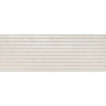 Serene Blanco Décor 30 x 90cm glazed ceramic fluted stone effect feature tile face