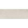 Serene Marfil Décor 30 x 90cm glazed ceramic fluted stone effect feature tile face