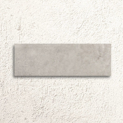 Mayfair Ash Décor 30 x 90cm glazed ceramic relief wall tile face