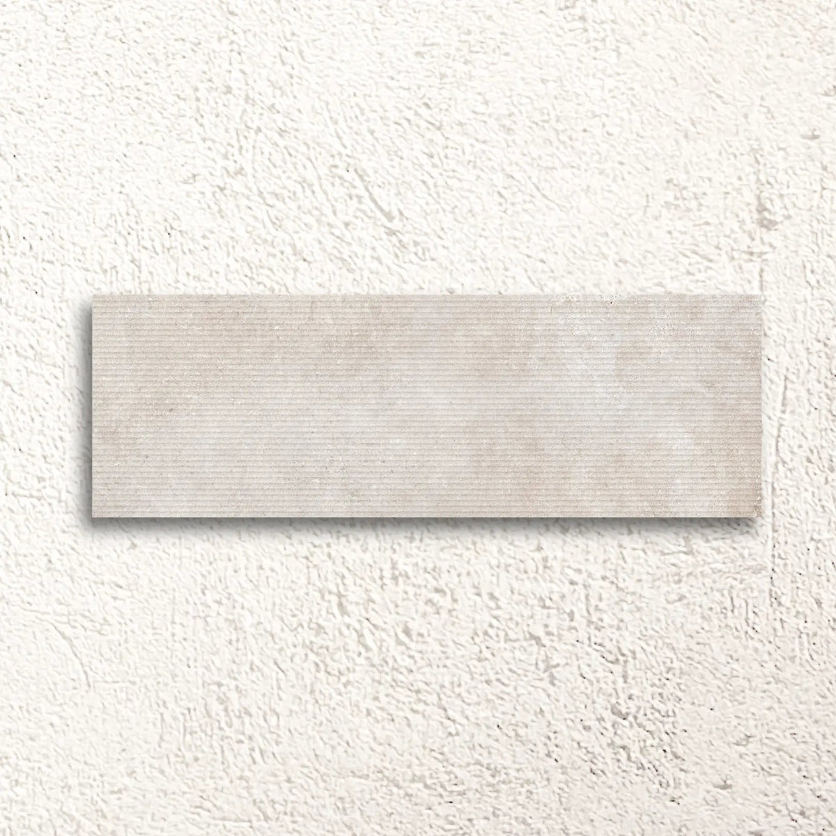 Mayfair Beige Décor 30 x 90cm glazed ceramic relief wall tile face