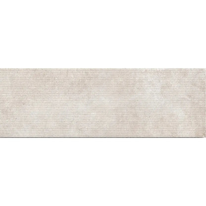 Mayfair Beige Décor 30 x 90cm glazed ceramic relief wall tile face